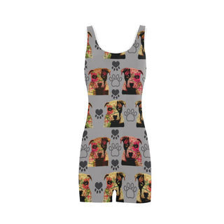 Pit Bull Pop Art Pattern No.1 Classic One Piece Swimwear - TeeAmazing