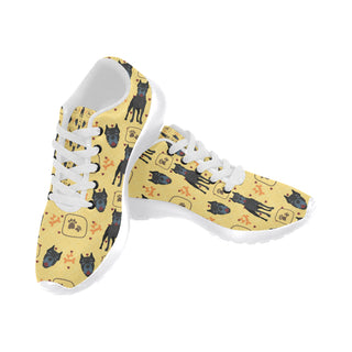 Cane Corso Pattern White Sneakers for Men - TeeAmazing