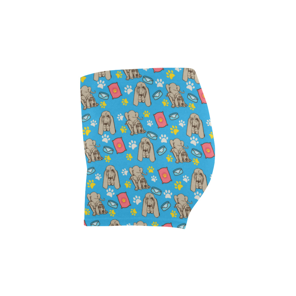 Bloodhound Pattern Briseis Skinny Shorts - TeeAmazing