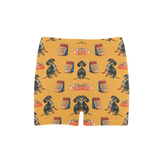 Dachshund Water Colour Pattern No.1 Briseis Skinny Shorts - TeeAmazing