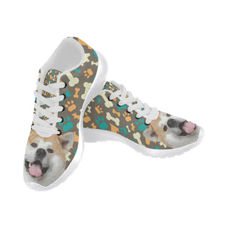 Akita White Sneakers for Women - TeeAmazing