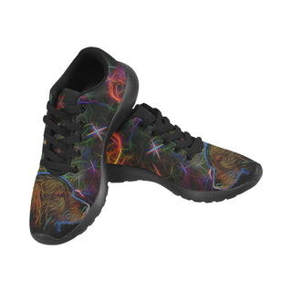 Lab Glow Design 4 Black Sneakers for Men - TeeAmazing