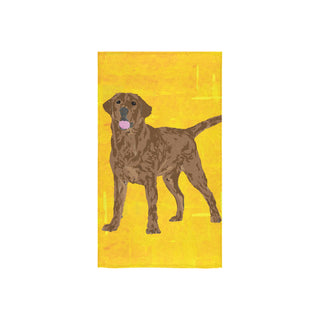 Chocolate Labrador Custom Towel 16"x28" - TeeAmazing