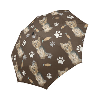 Yorkshire Terrier Water Colour Pattern No.1 Auto-Foldable Umbrella - TeeAmazing