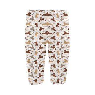 Labrador Retriever Pattern Hestia Cropped Leggings - TeeAmazing