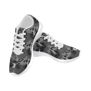 Parkour White Sneakers for Men - TeeAmazing