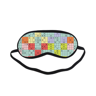 Sudoku Pattern Sleeping Mask - TeeAmazing