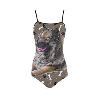 Keeshond Strap Swimsuit - TeeAmazing