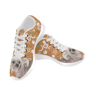 Cute Chinese Crested White Sneakers Size 13-15 for Men - TeeAmazing