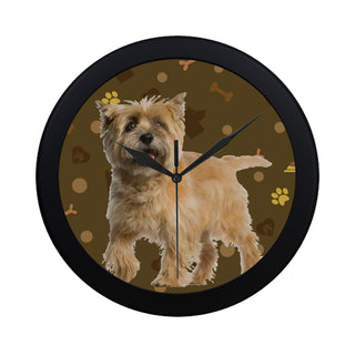 Cairn Terrier Dog Black Circular Plastic Wall clock - TeeAmazing