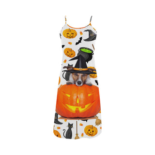 Jack Russell Halloween Alcestis Slip Dress - TeeAmazing