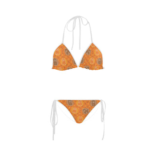 Bichon Frise Pattern Custom Bikini Swimsuit - TeeAmazing