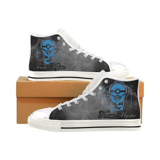 Team Mystic White Men’s Classic High Top Canvas Shoes - TeeAmazing