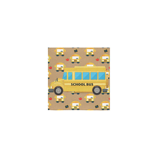 School Bus Square Towel 13x13 - TeeAmazing