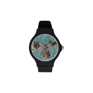 Keeshond Lover Unisex Round Plastic Watch - TeeAmazing