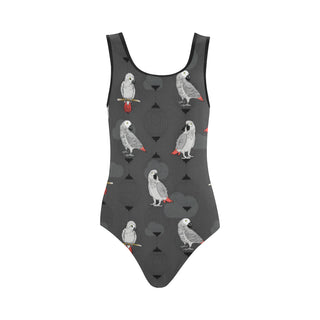 African Greys Vest One Piece Swimsuit - TeeAmazing