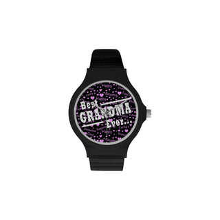 Best Grandma Ever Unisex Round Plastic Watch - TeeAmazing