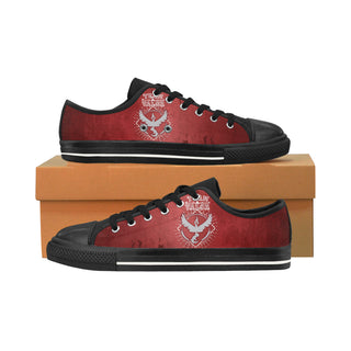 Team Valor Black Men's Classic Canvas Shoes/Large Size - TeeAmazing