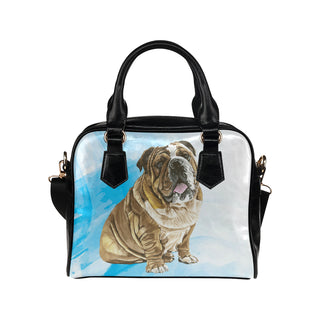 English Bulldog Water Colour No.1 Shoulder Handbag - TeeAmazing