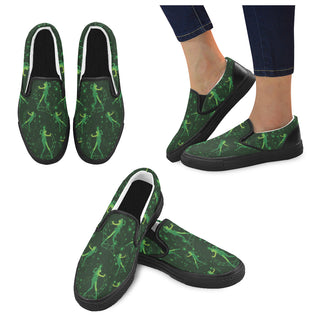 Sailor Jupiter Black Women's Slip-on Canvas Shoes - TeeAmazing