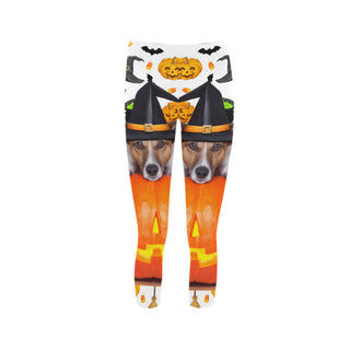 Jack Russell Halloween Capri Legging (Model L02) - TeeAmazing