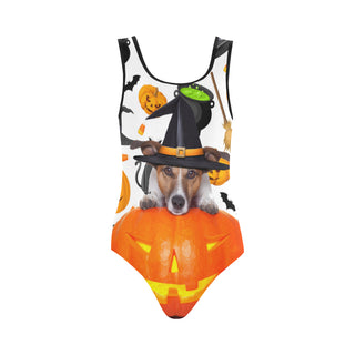 Jack Russell Halloween Vest One Piece Swimsuit - TeeAmazing