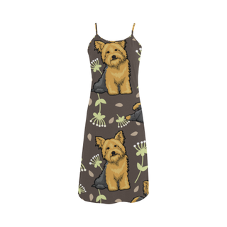 Cairn terrier Flower Alcestis Slip Dress - TeeAmazing