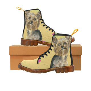 Yorkshire Terrier Water Colour No.1 Black Boots For Women - TeeAmazing