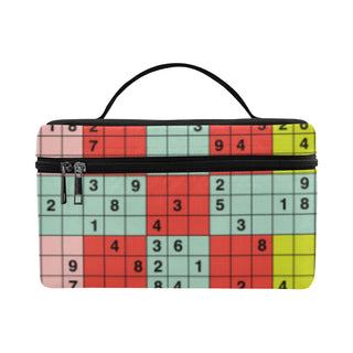 Sudoku Pattern Cosmetic Bag/Large - TeeAmazing