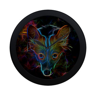 Corgi Glow Design 3 Black Circular Plastic Wall clock - TeeAmazing