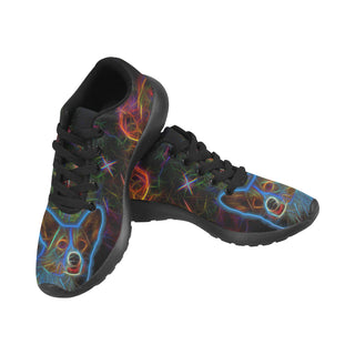 Corgi Glow Design 1 Black Sneakers Size 13-15 for Men - TeeAmazing