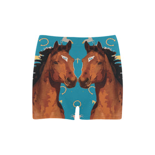 Horse Briseis Skinny Shorts (Model L04) - TeeAmazing
