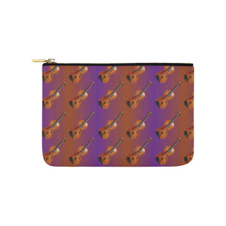 Violin Pattern Carry-All Pouch 9.5x6 - TeeAmazing