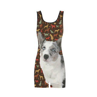 Cardigan Welsh Corgi Dog Classic One Piece Swimwear - TeeAmazing