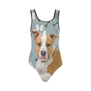 American Staffordshire Terrier Vest One Piece Swimsuit - TeeAmazing