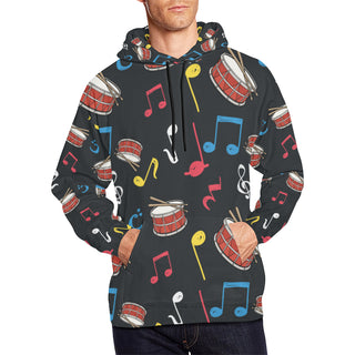 Snare Drum Pattern All Over Print Hoodie for Men - TeeAmazing