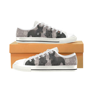 Scottish Terrier Lover White Men's Classic Canvas Shoes - TeeAmazing