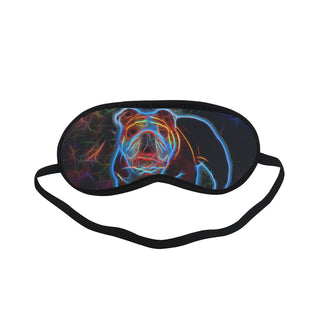 English Bulldog Glow Design 2 Sleeping Mask - TeeAmazing