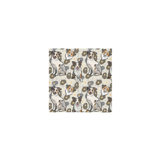 Australian Shepherd Flower Square Towel 13“x13” - TeeAmazing