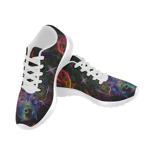 Australian Cattle Dog Glow Design 1 White Sneakers for Women - TeeAmazing