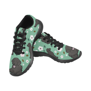 Curly Coated Retriever Flower Black Sneakers Size 13-15 for Men - TeeAmazing