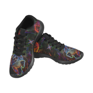 Great Dane Glow Design 1 Black Sneakers for Men - TeeAmazing