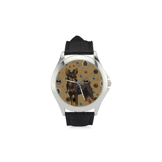 Miniature Pinscher Dog Women's Classic Leather Strap Watch - TeeAmazing