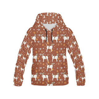 Jack Russell Terrier Water Colour Pattern No.2 All Over Print Hoodie for Women - TeeAmazing