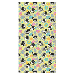 Boston Terrier Pattern Bath Towel 30"x56" - TeeAmazing