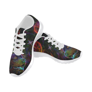 Lab Glow Design 2 White Sneakers for Women - TeeAmazing