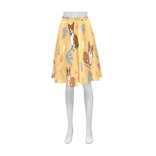 Corgi Flower Athena Women's Short Skirt - TeeAmazing