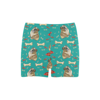 English Bulldog Water Colour Pattern No.1 Briseis Skinny Shorts - TeeAmazing