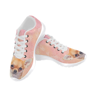 Chihuahua Lover White Sneakers for Men - TeeAmazing