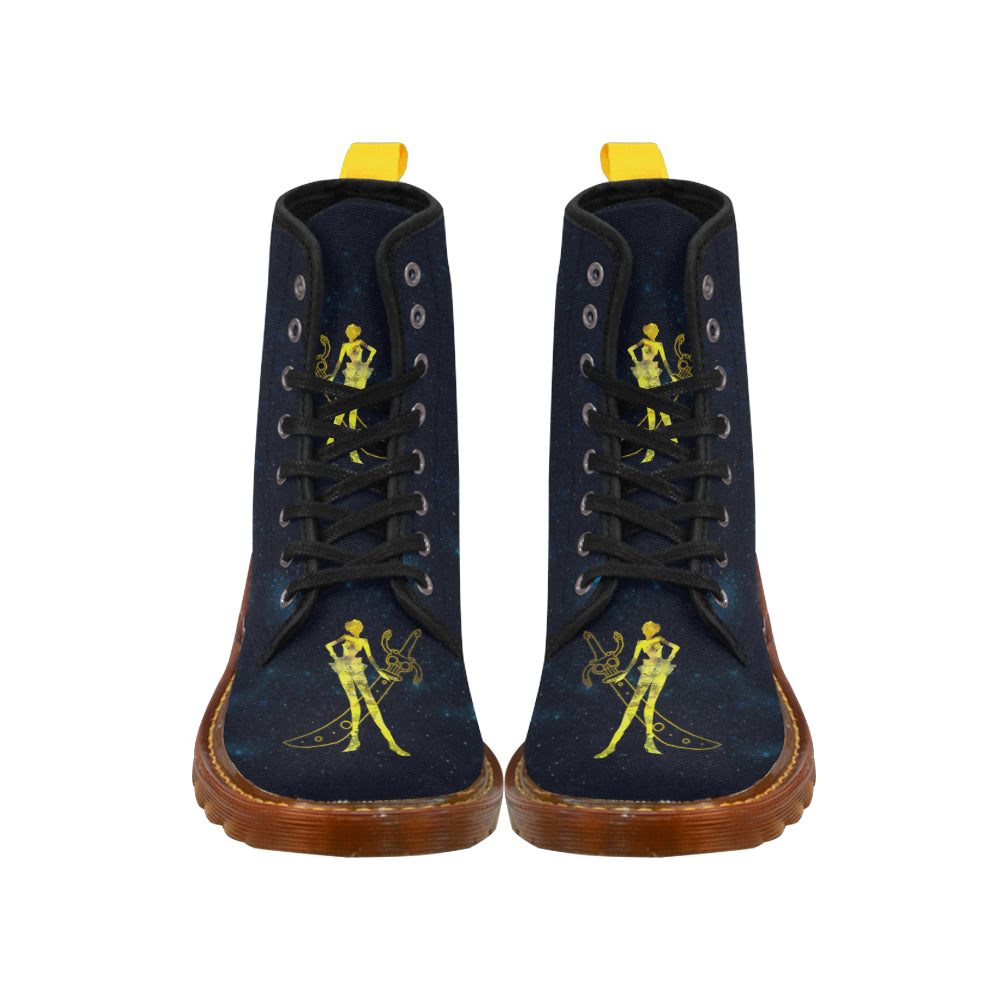 Sailor Uranus Black Boots For Women - TeeAmazing